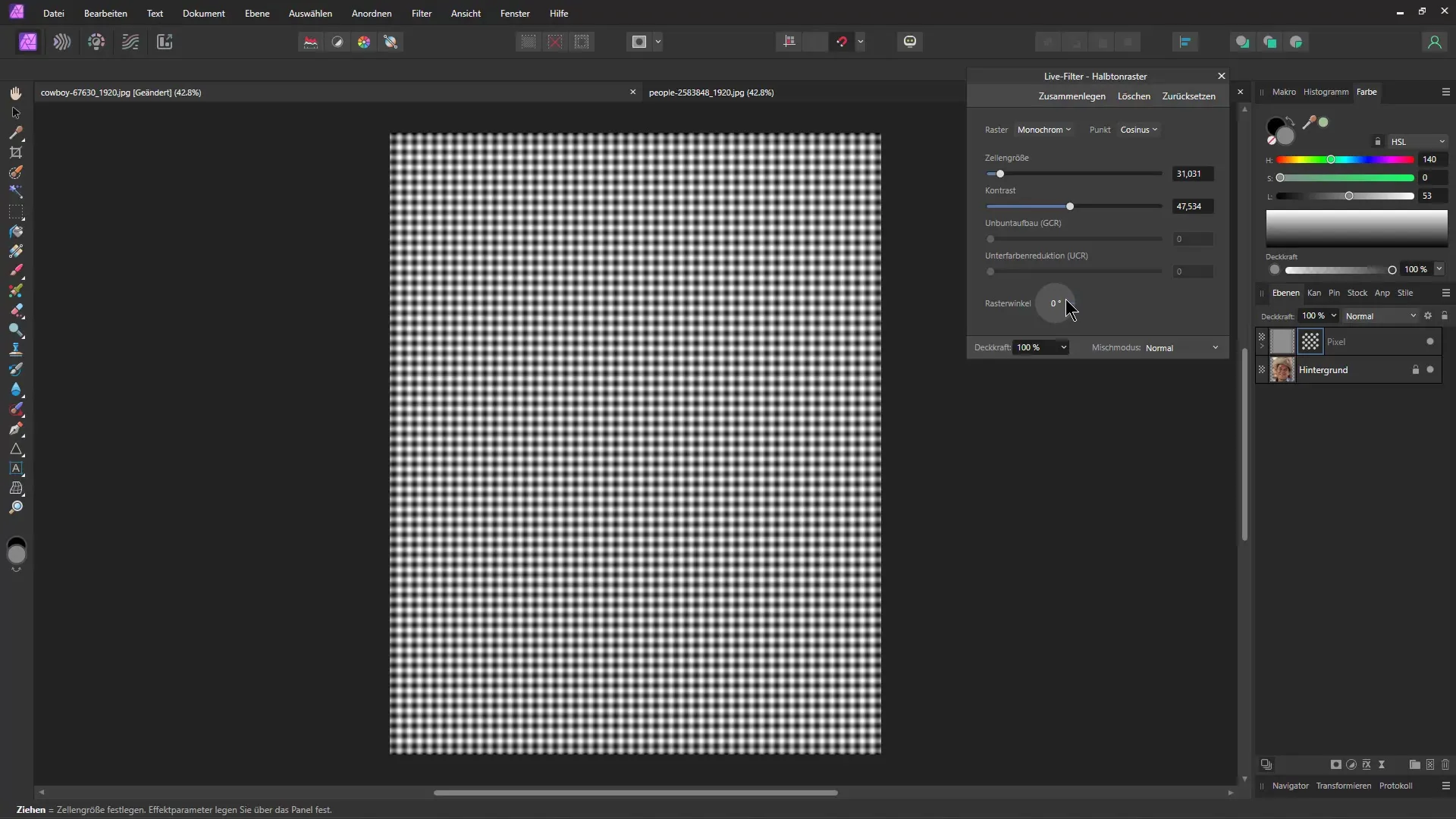 Halbtonraster-Effekt in Affinity Photo erstellen – Eine umfassende Anleitung