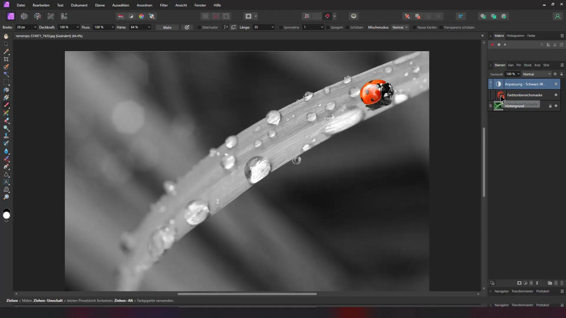 Effektiver Color Key-Effekt in Affinity Photo erstellen
