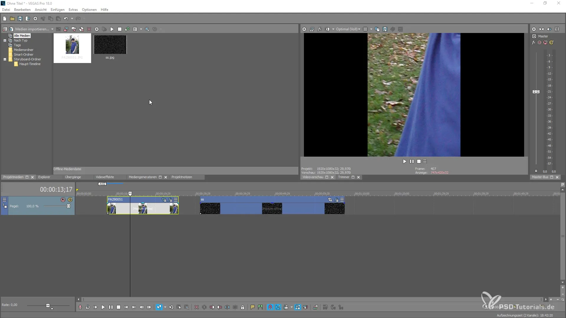 Noise reduction in MAGIX VEGAS Pro 18 – Step by step Noise reduction in MAGIX VEGAS Pro 18 – Step by step