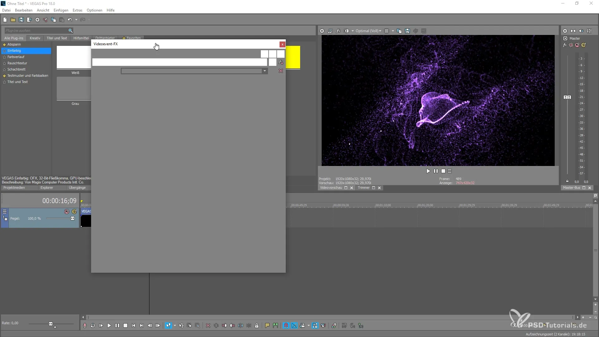 Effets créatifs avec Boris Continuum dans VEGAS Pro 18 Effets créatifs avec Boris Continuum dans VEGAS Pro 18