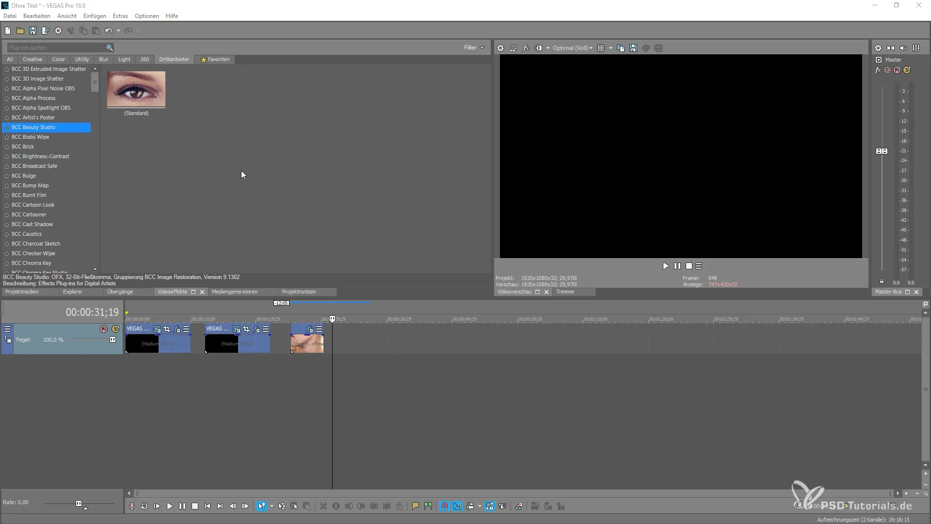 Effets créatifs avec Boris Continuum dans VEGAS Pro 18 Effets créatifs avec Boris Continuum dans VEGAS Pro 18