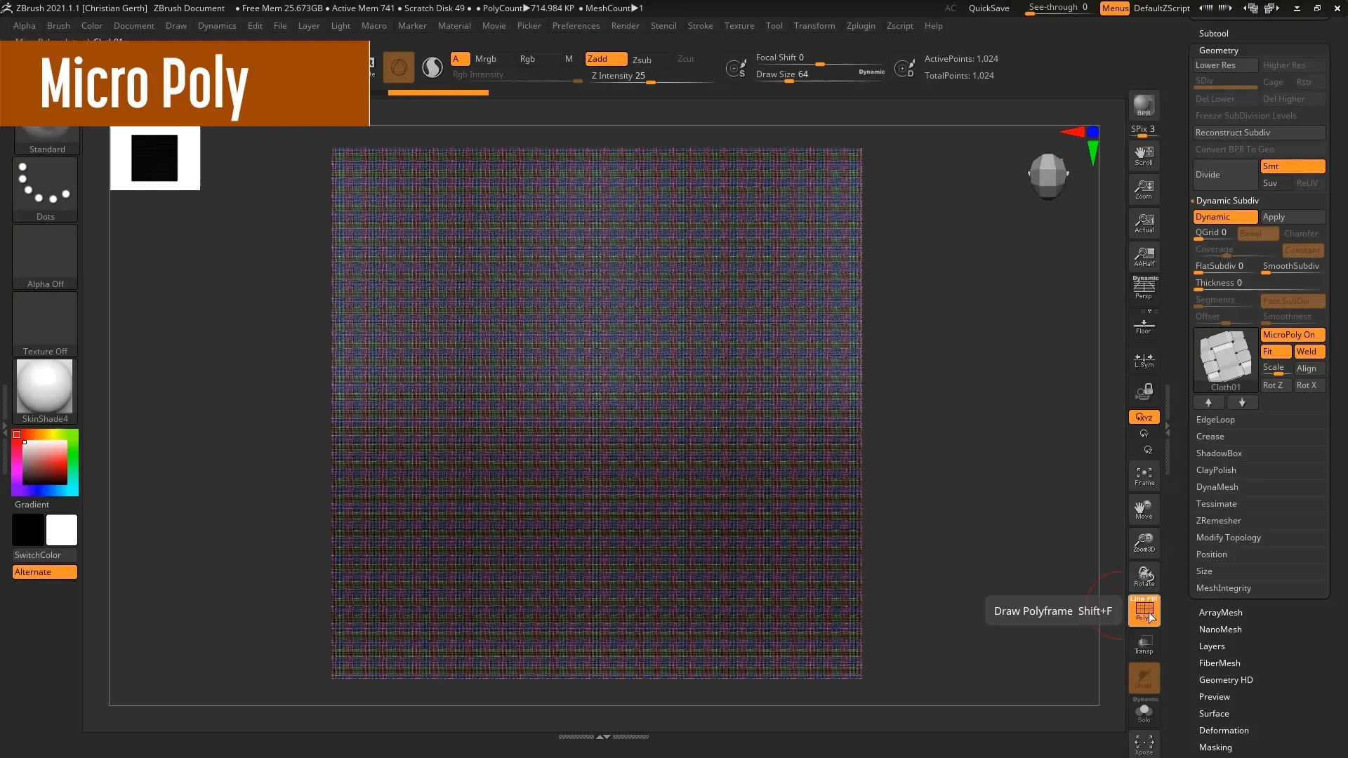 ZBrush 2020/2021 – Integrate dynamic updates ZBrush 2020/2021 – Integrate dynamic updates