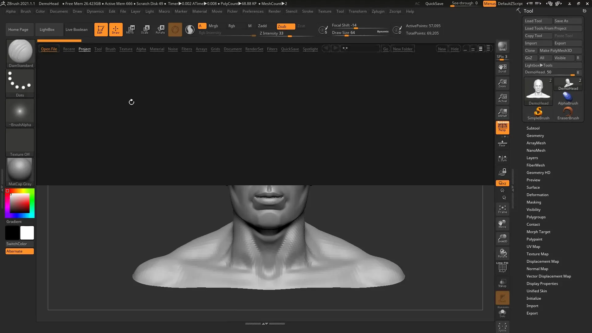 ZBrush 2020 – Guía para History Recall y Proyección ZBrush 2020 – Guía para History Recall y Proyección