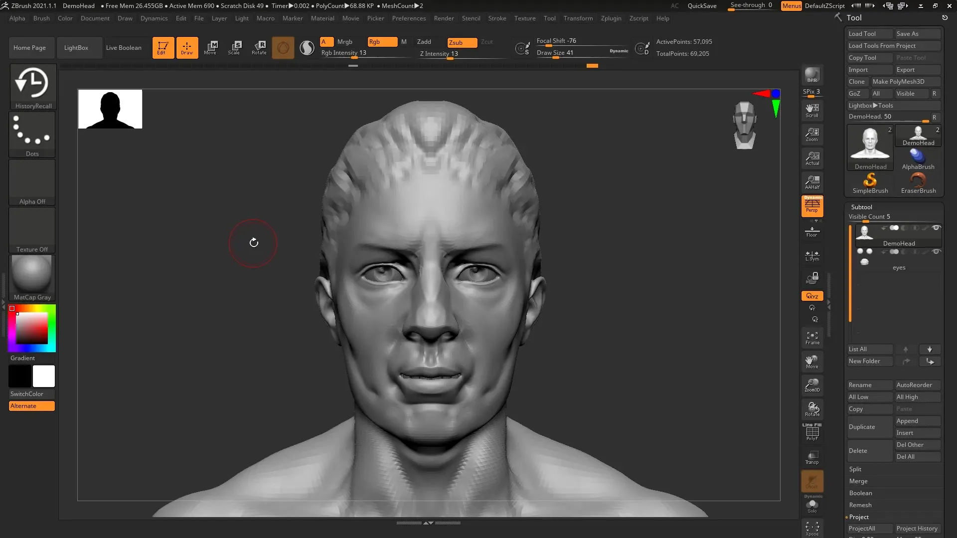 ZBrush 2020 – Guía para Historia de Recuperación y Proyección ZBrush 2020 – Guía para Historia de Recall y Proyección