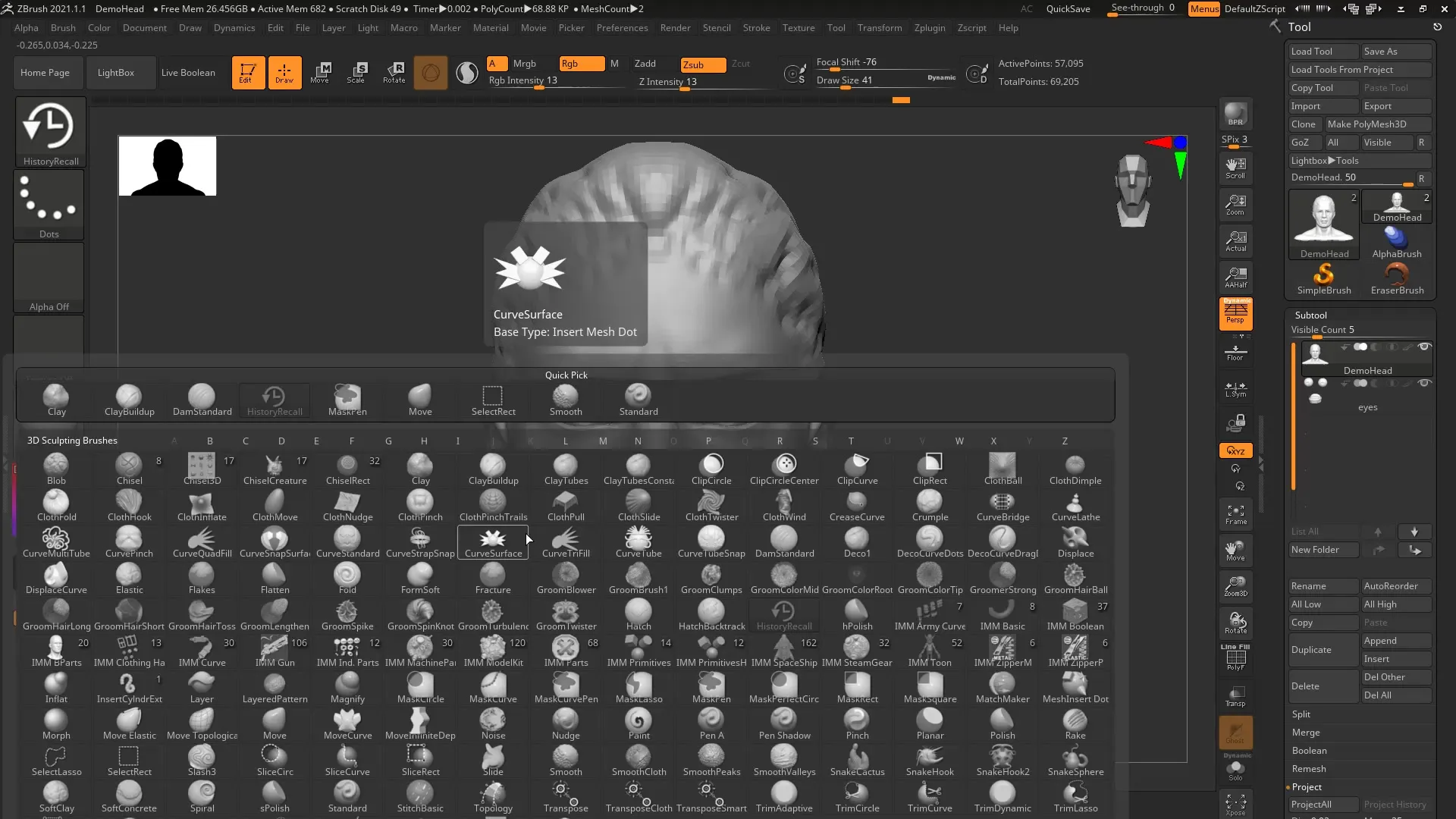 ZBrush 2020 - Manual para History Recall y Proyección ZBrush 2020 – Guía para History Recall y Proyección