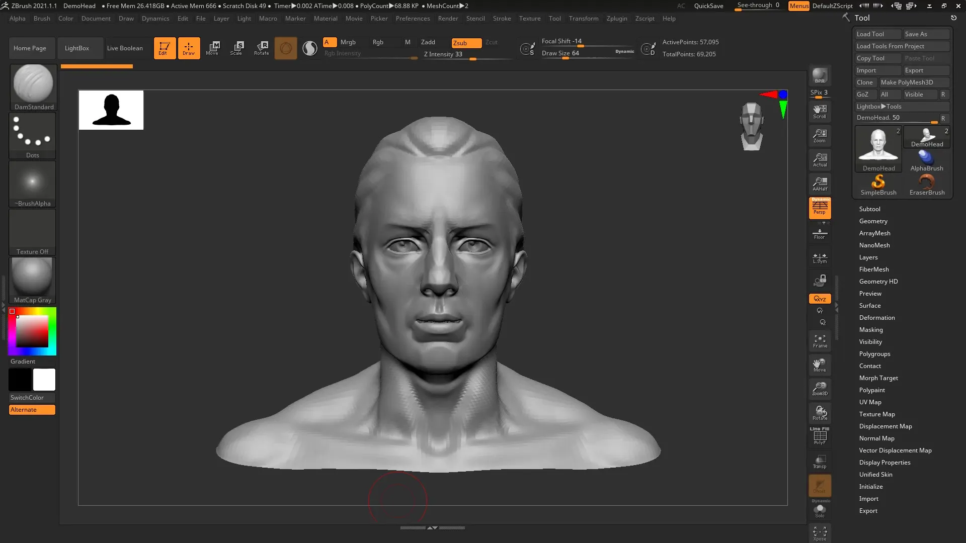 ZBrush 2020 – Guide for History Recall & Projection
