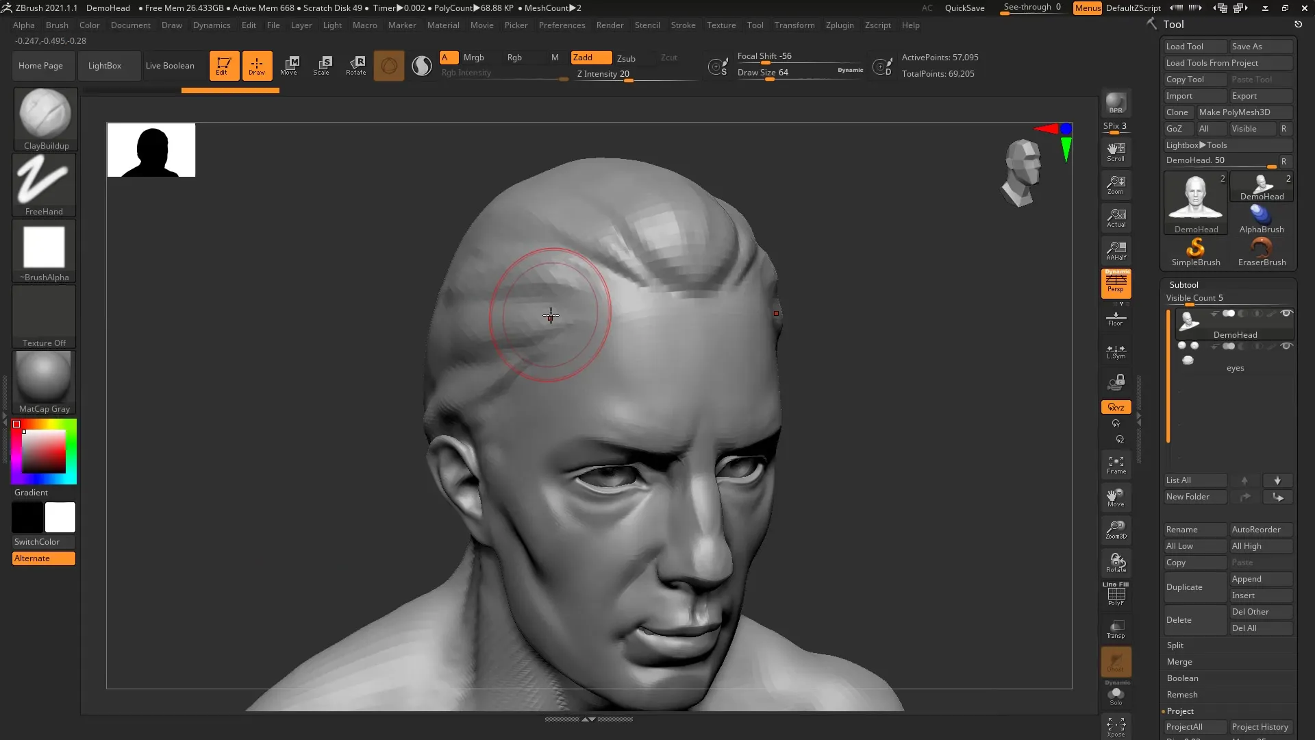 ZBrush 2020 – Guide for History Recall & Projection