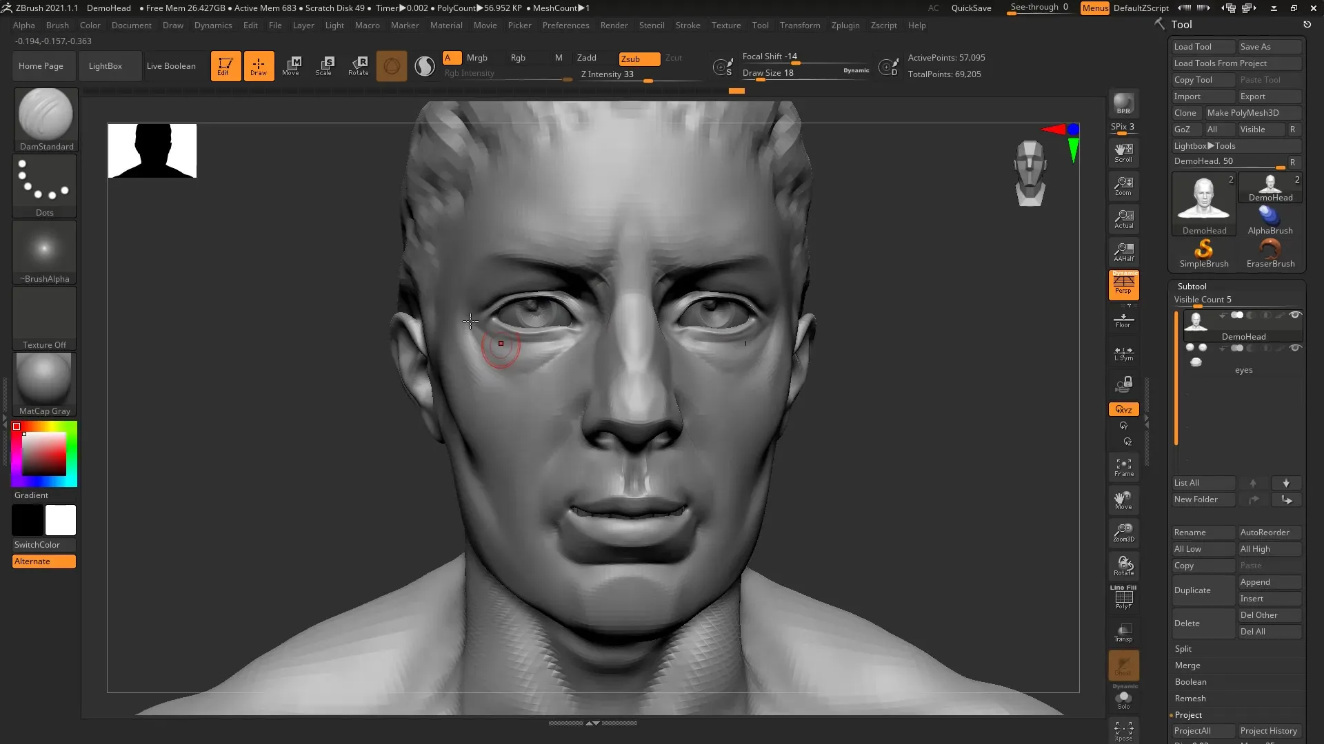 ZBrush 2020 – Guide for History Recall & Projection