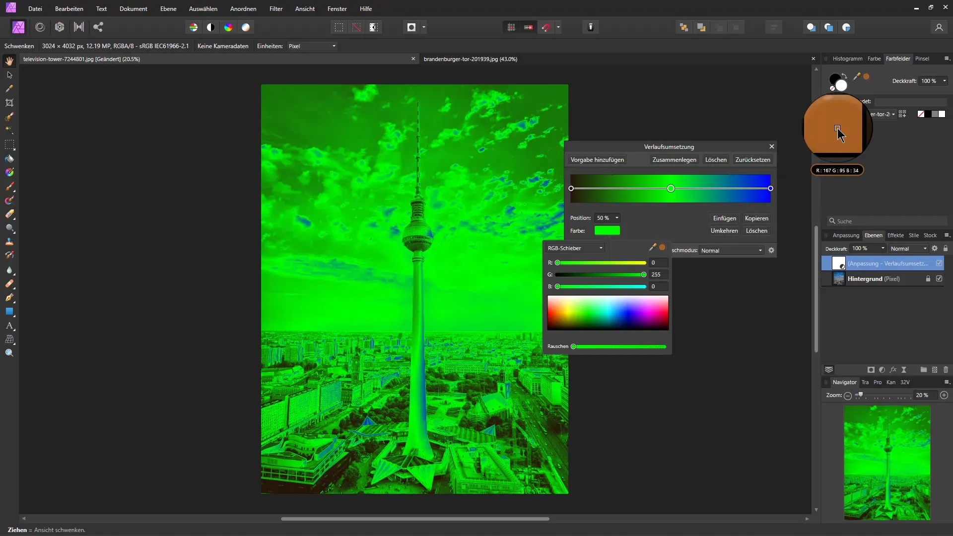 Transferir el aspecto de color de una imagen en Affinity Photo a otra - una guía