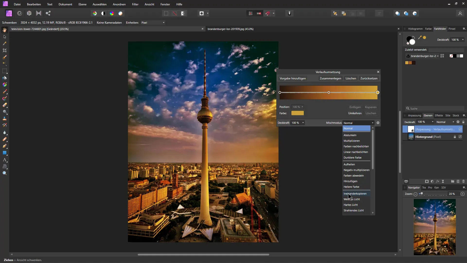 Aplicar el aspecto de color de una imagen en Affinity Photo a otra: una guía