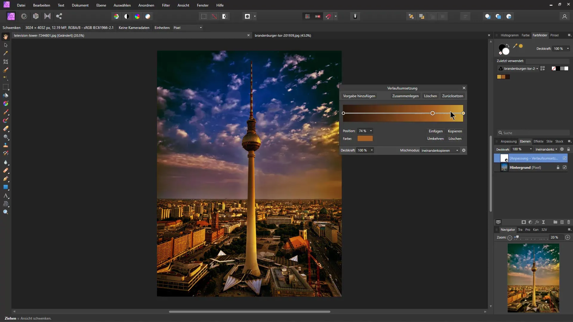 Transferir el esquema de color de una imagen en Affinity Photo a otra: una guía
