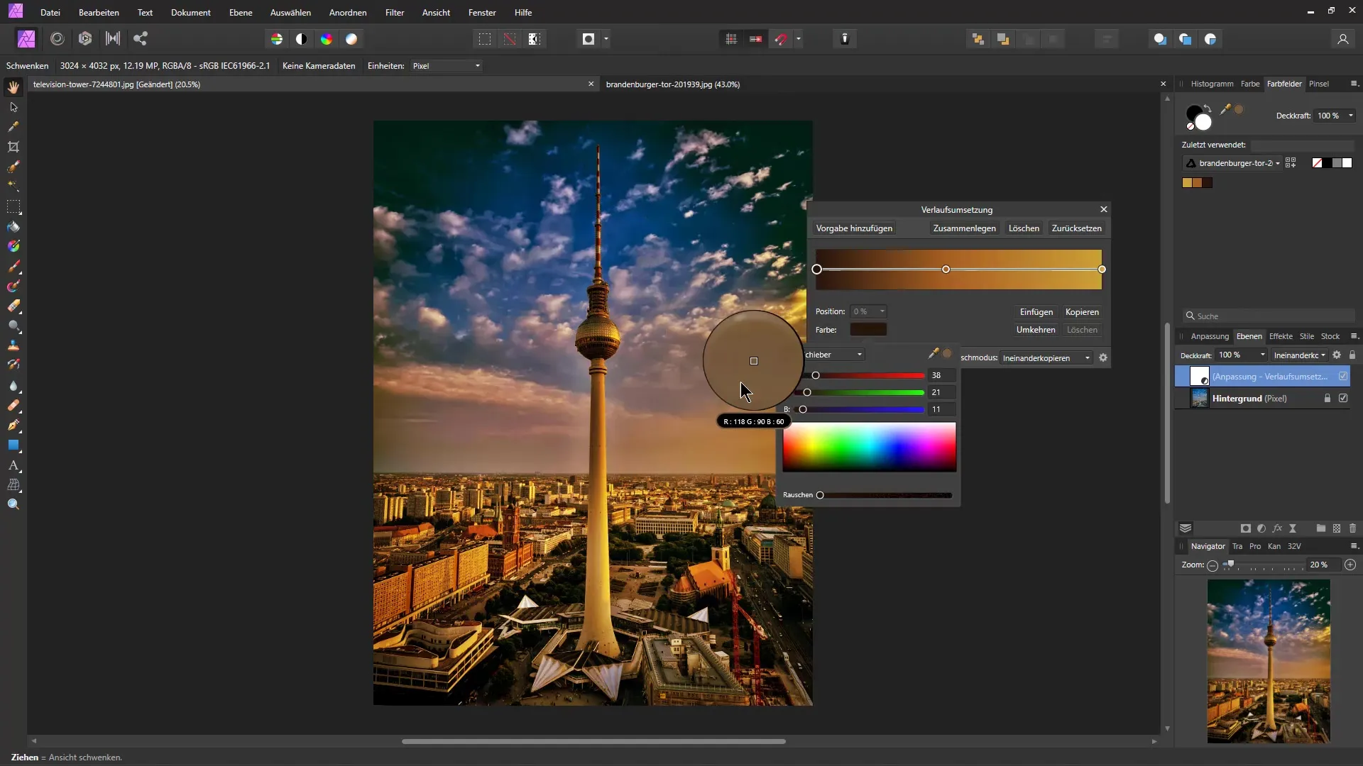 Transferir el aspecto de color de una imagen en Affinity Photo a otra - Una guía
