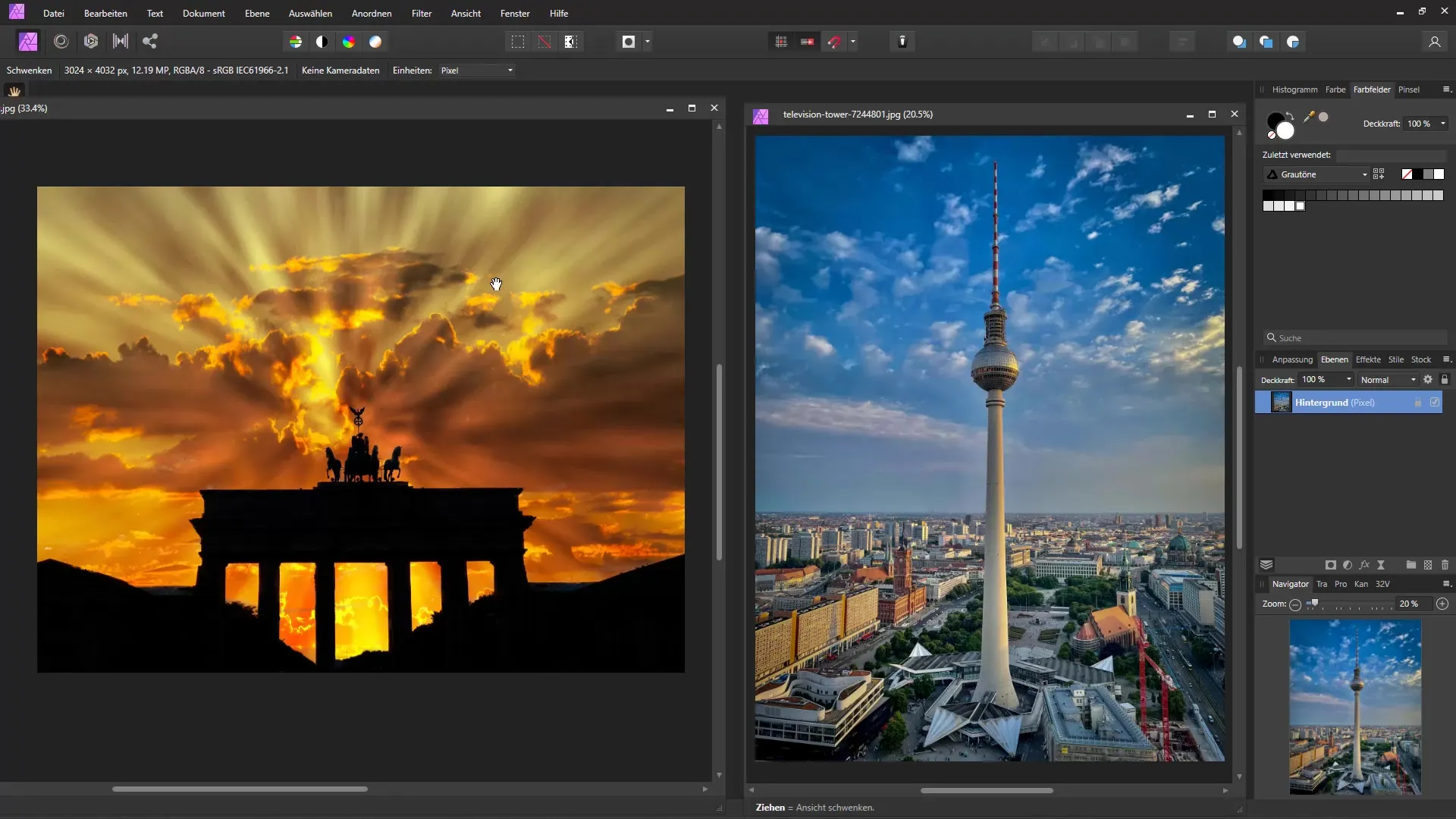 Transferir el aspecto de color de una imagen en Affinity Photo a otra - Una guía