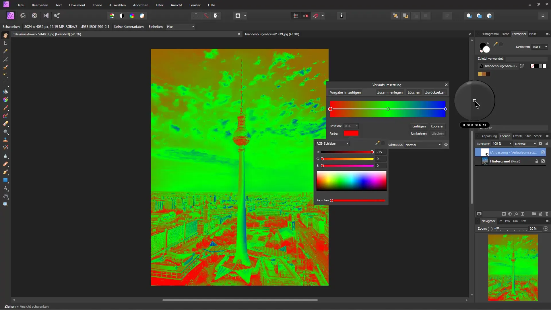 Transferir el aspecto de color de una imagen en Affinity Photo a otra: una guía