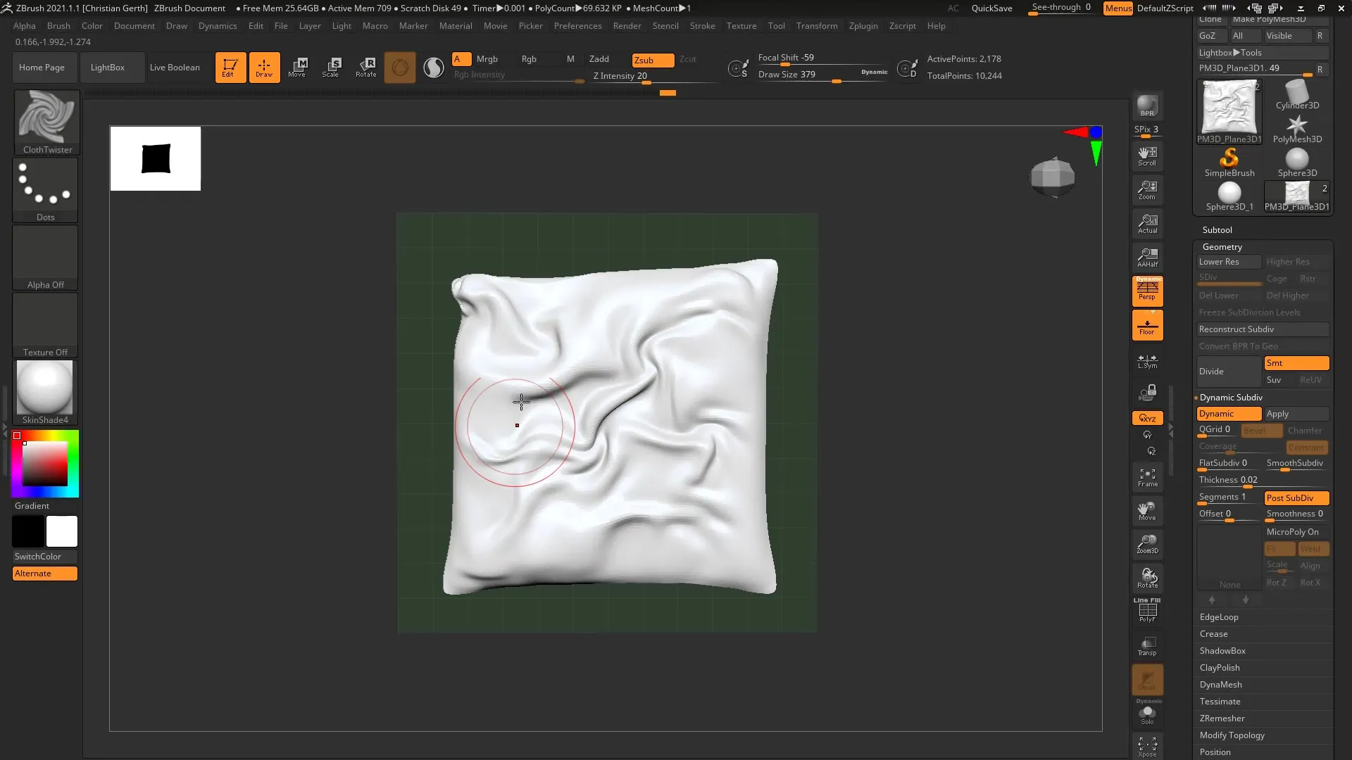 ZBrush 2021: Cloth Brushes for Dynamic Fabric Deformations ZBrush 2021: Cloth Brushes for Dynamic Fabric Deformations