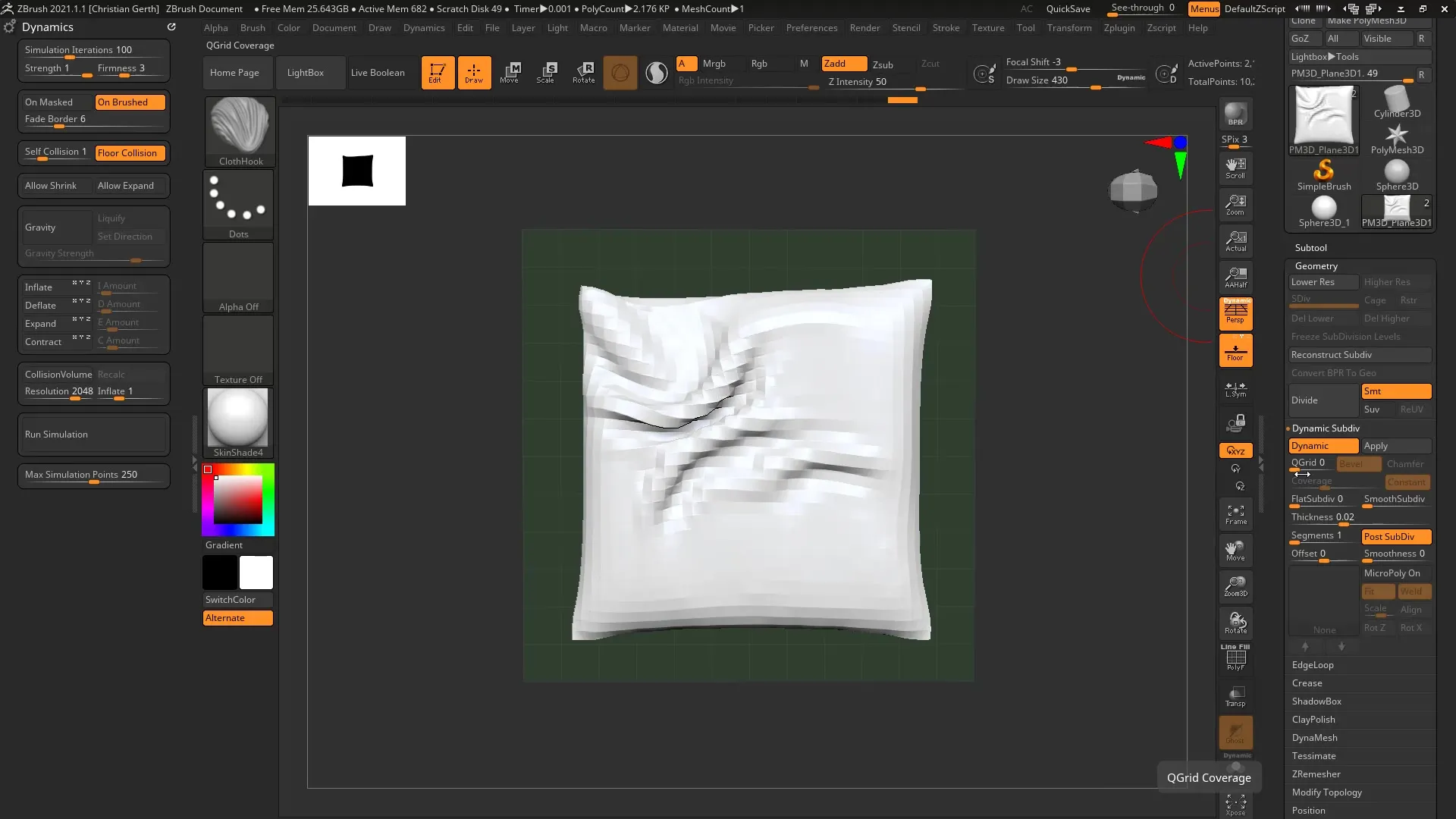 ZBrush 2021: Cloth Brushes for Dynamic Fabric Deformations ZBrush 2021: Cloth Brushes for Dynamic Fabric Deformations