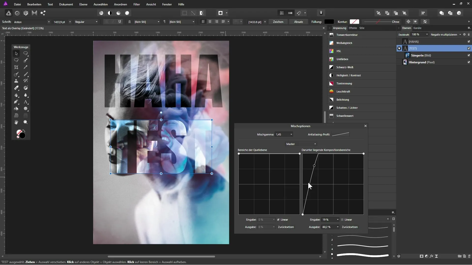 Kreative Text-Overlays in Affinity Photo – Anleitung
