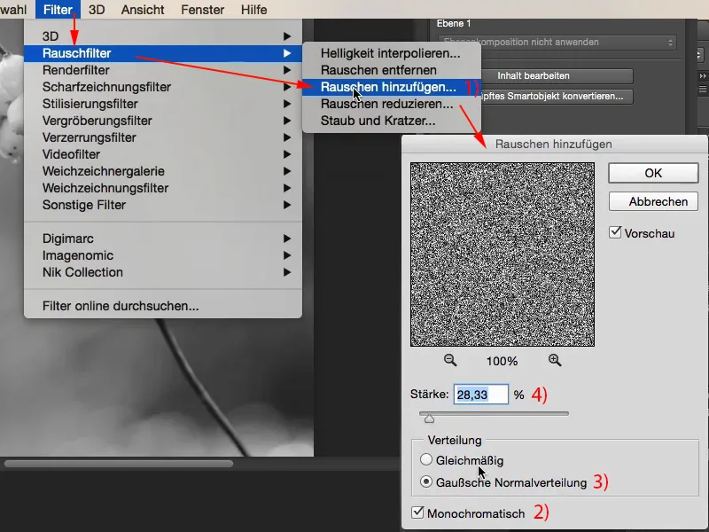 Tampilan & Gaya dengan Photoshop - butiran film buatan