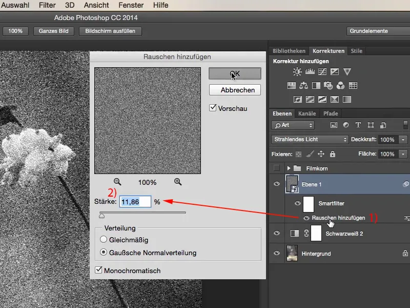 Tampilan & Gaya dengan Photoshop - butiran film buatan