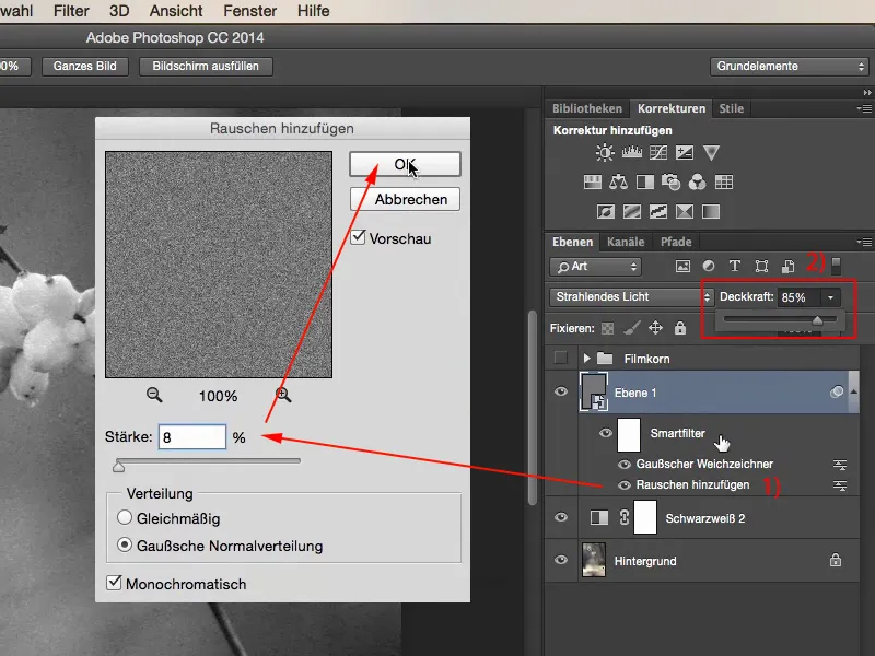 Tampilan & Gaya dengan Photoshop - butiran film buatan