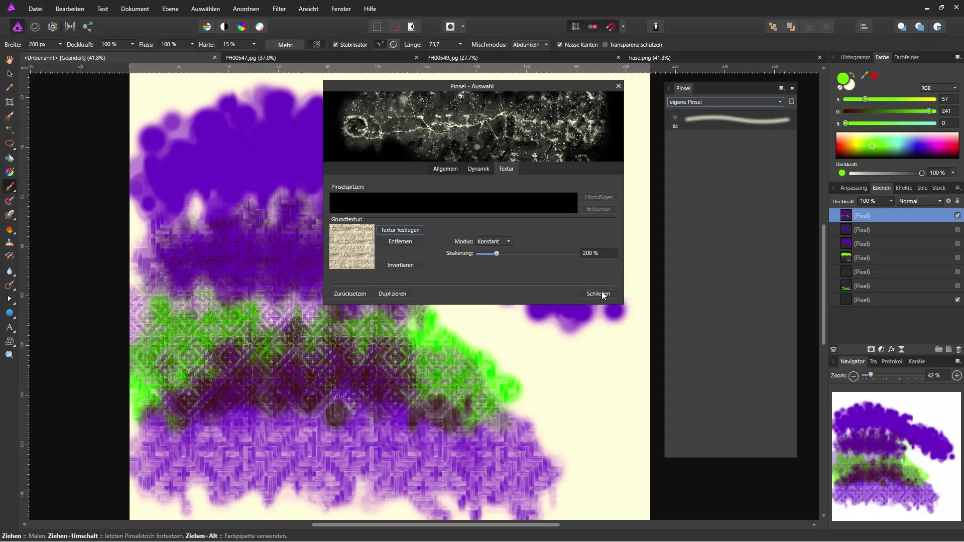Effektiv Pinsel in Affinity Photo importieren Effektiv Pinsel in Affinity Photo importieren