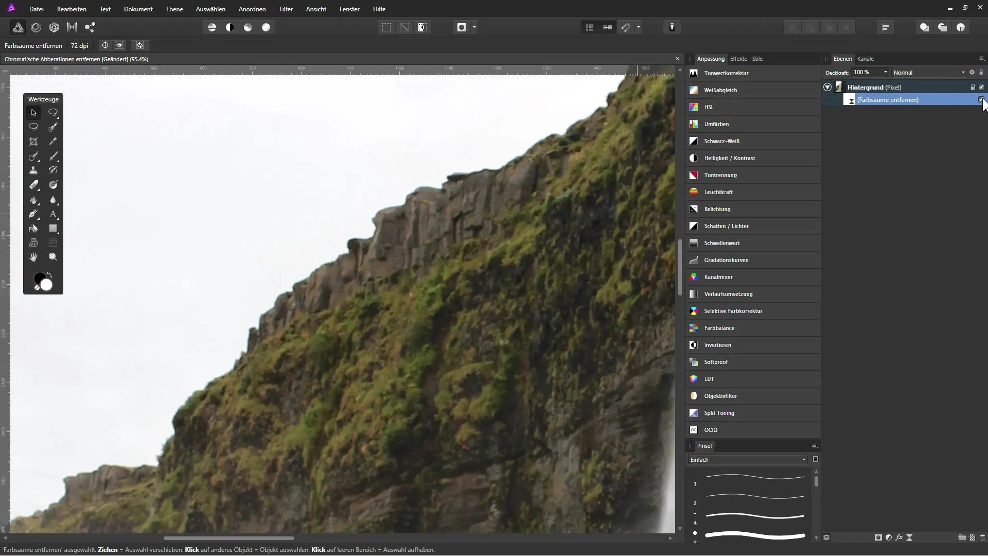 Effectively remove chromatic aberrations in images Effectively remove chromatic aberrations in images