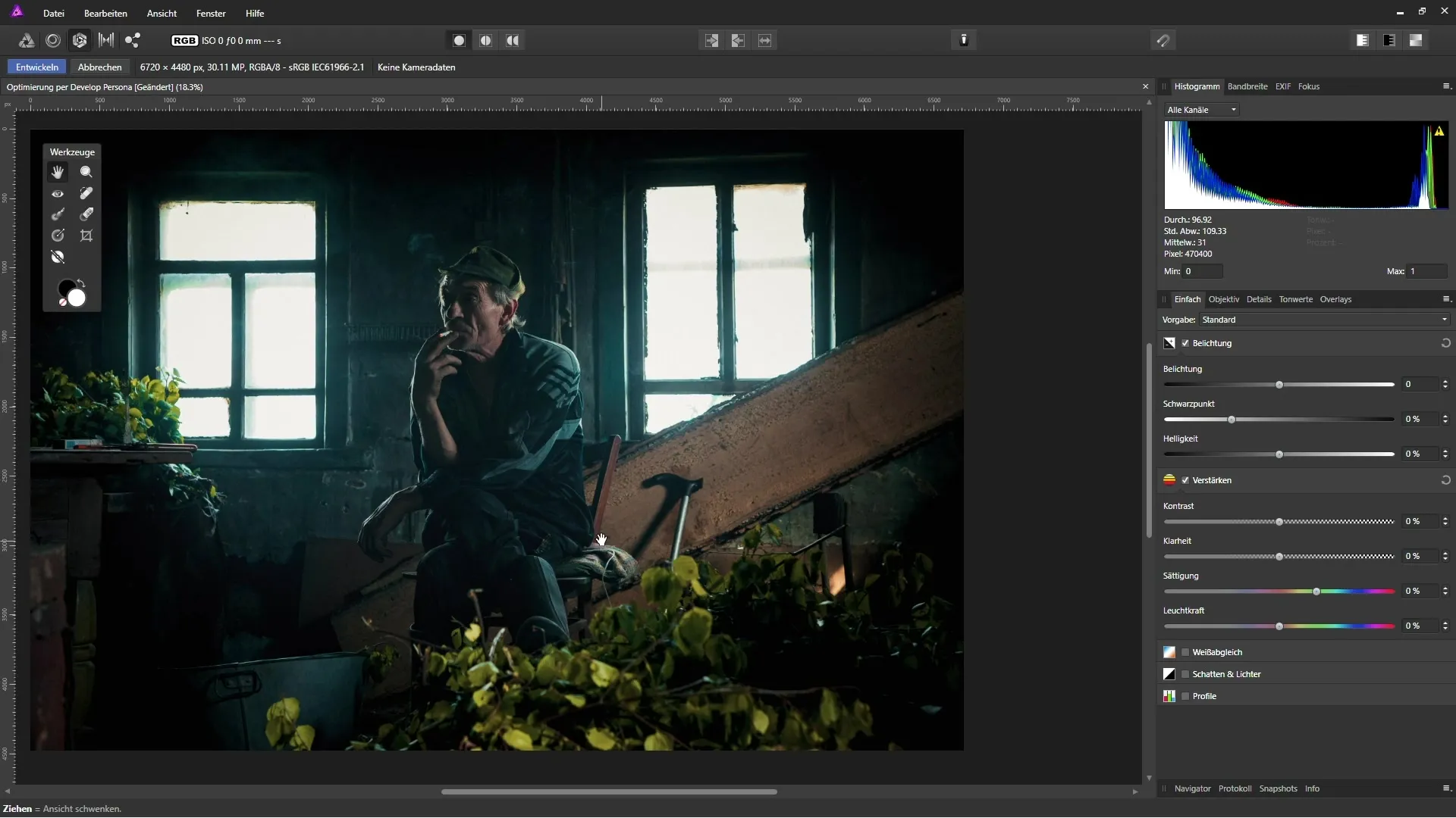 Optimisation des photos dans Affinity Photo via le mode Développement Optimisation des photos dans Affinity Photo via le mode Développement