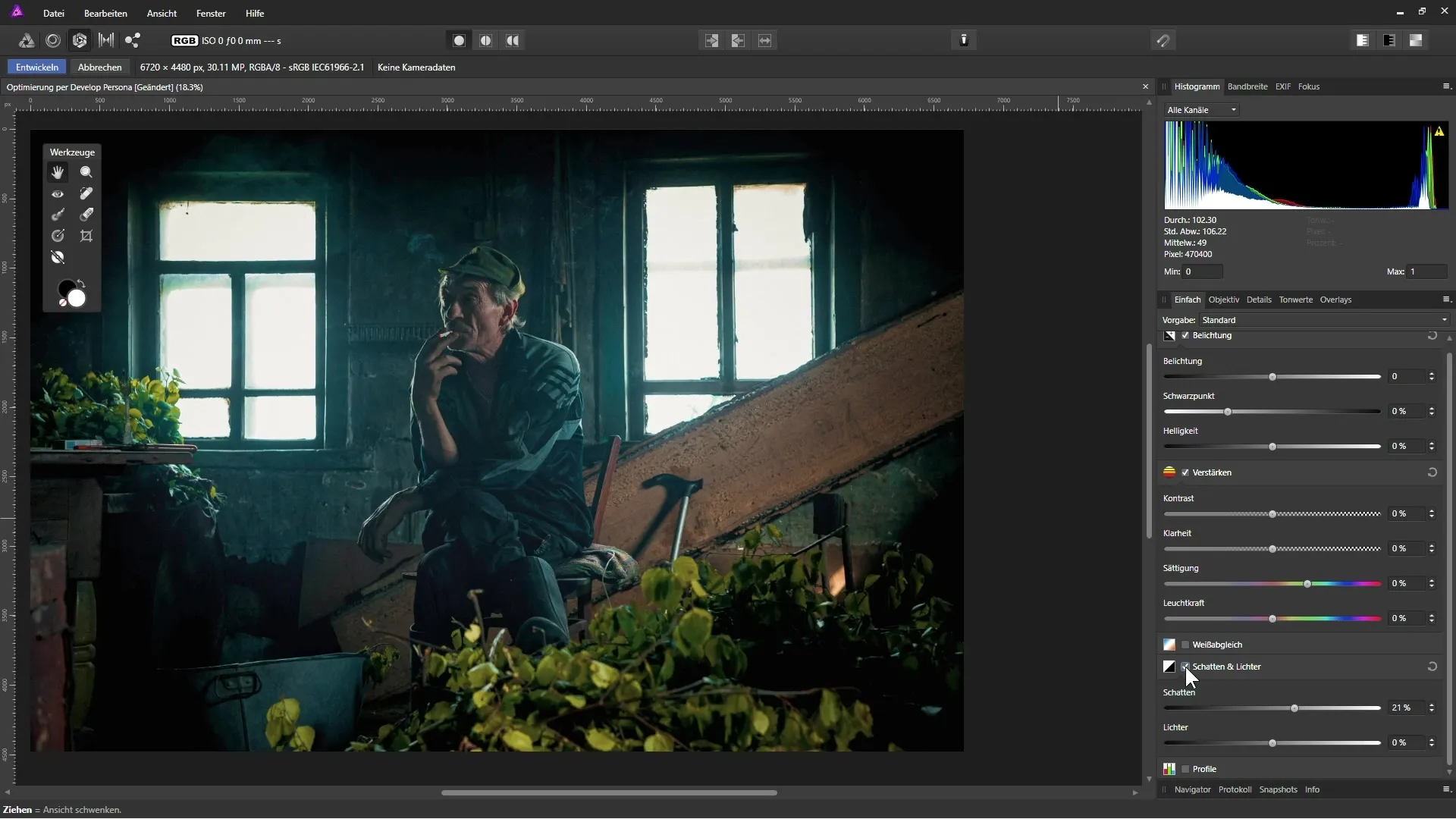 Optimisation des photos dans Affinity Photo via le mode Développement Optimisation des photos dans Affinity Photo via le mode Développer