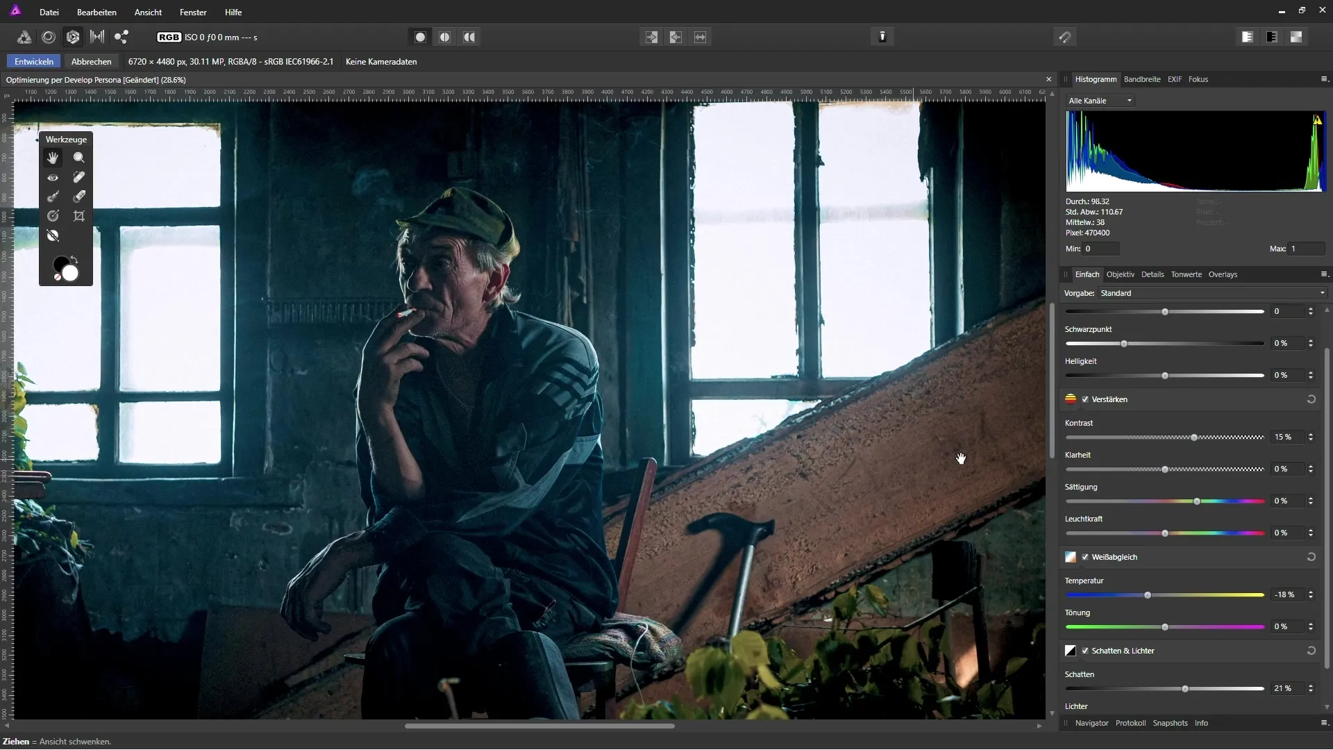 Optimisation des photos dans Affinity Photo via le mode Développer Optimisation des photos dans Affinity Photo via le mode Développement