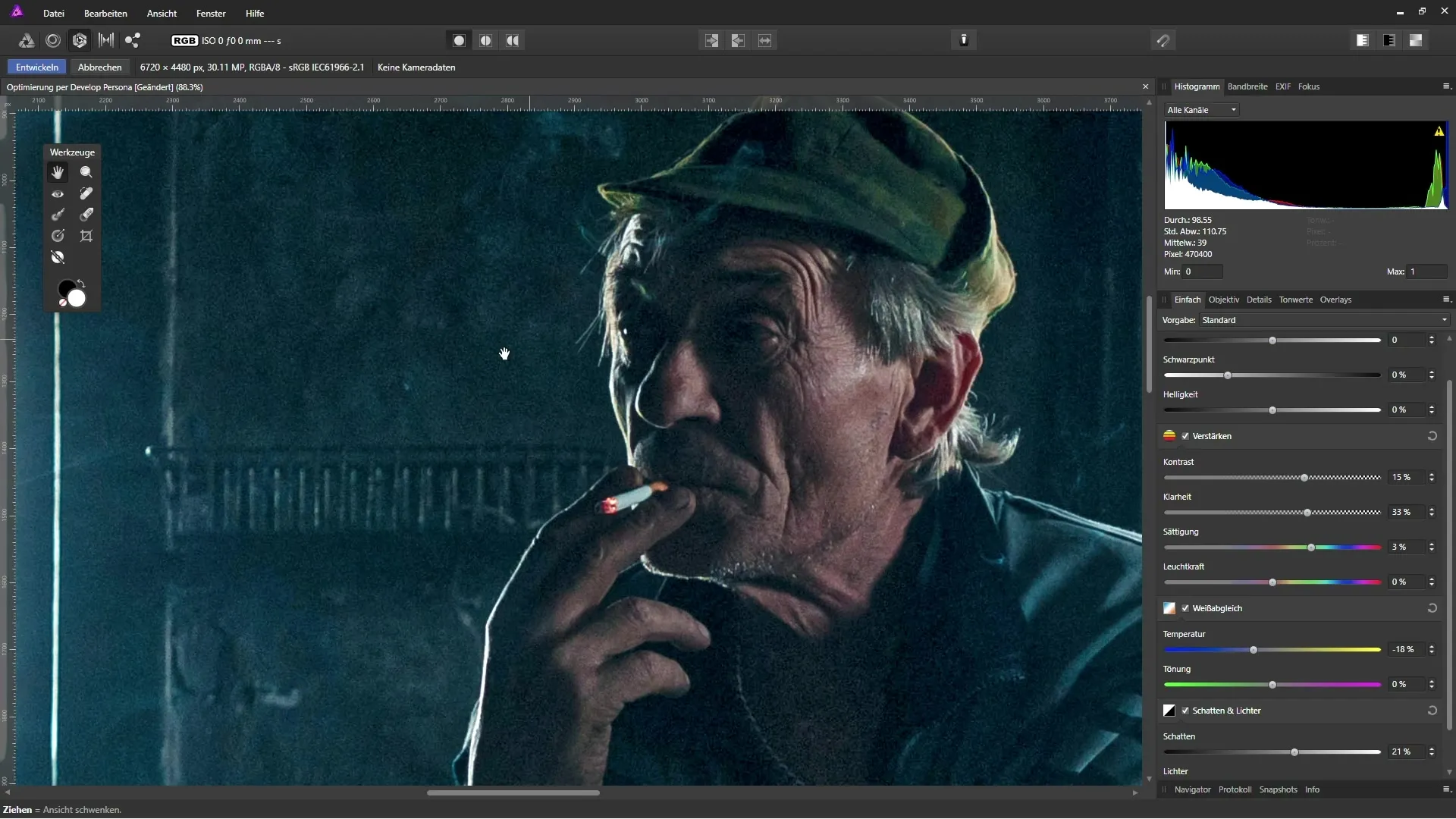 Optimisation des photos dans Affinity Photo via le mode Develop Optimisation des photos dans Affinity Photo via le mode Développement