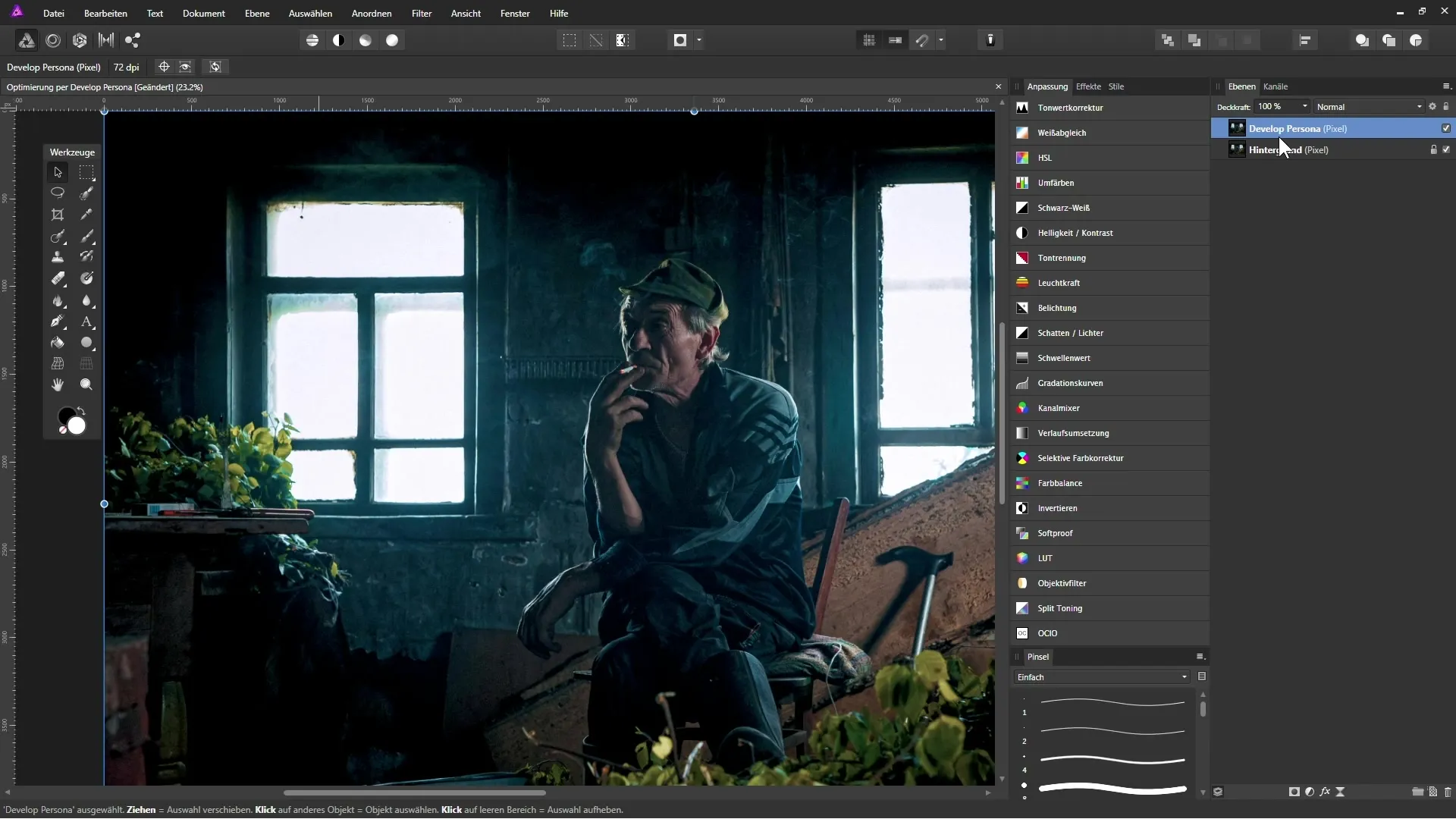 Optimisation des photos dans Affinity Photo via le mode Développement Optimisation des photos dans Affinity Photo via le mode Développement