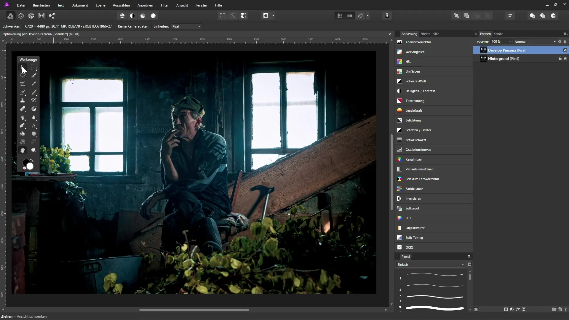Optimisation des photos dans Affinity Photo via le mode Développement Optimisation des photos dans Affinity Photo via le mode Développement