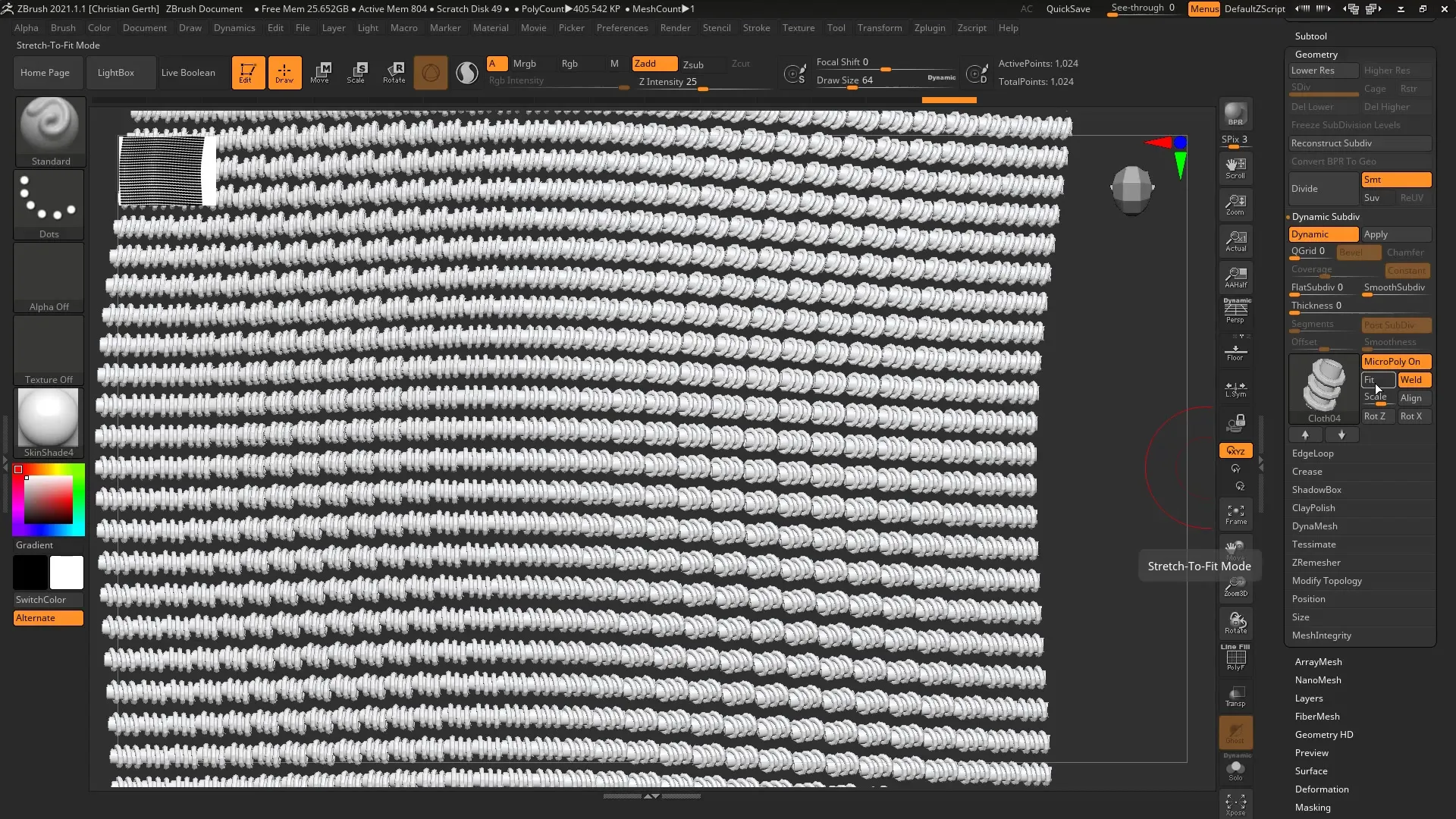 ZBrush 2021 – Creating Detailed Meshes with MicroPoly ZBrush 2021 – Creating Detailed Meshes with MicroPoly