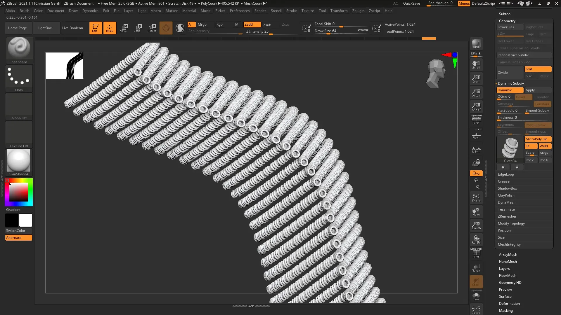 ZBrush 2021 – Creating Detailed Meshes with MicroPoly ZBrush 2021 – Creating Detailed Meshes with MicroPoly