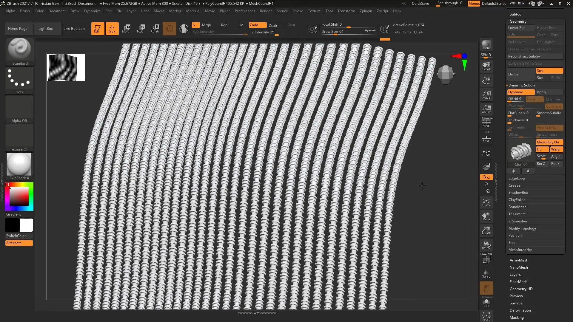 ZBrush 2021 – Creating Detailed Meshes with MicroPoly ZBrush 2021 – Creating Detailed Meshes with MicroPoly
