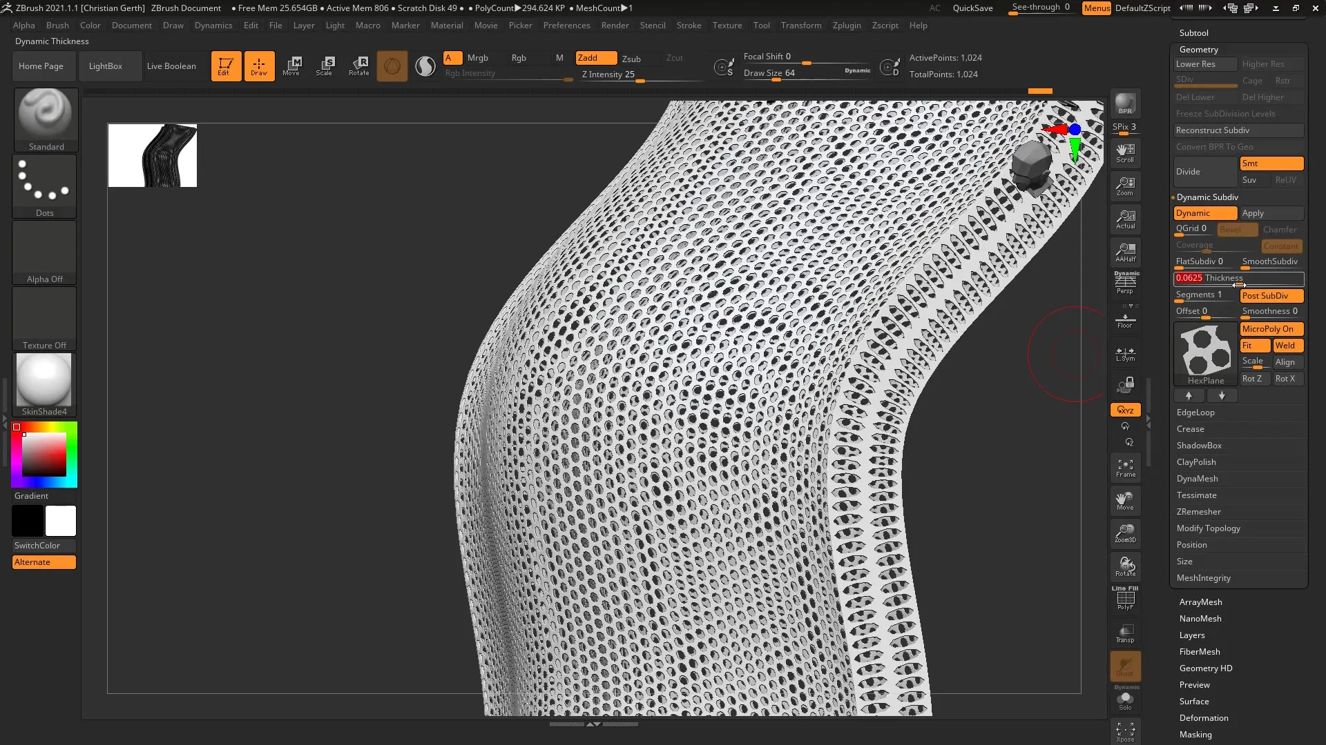ZBrush 2021 – Creating Detailed Meshes with MicroPoly ZBrush 2021 – Creating Detailed Meshes with MicroPoly