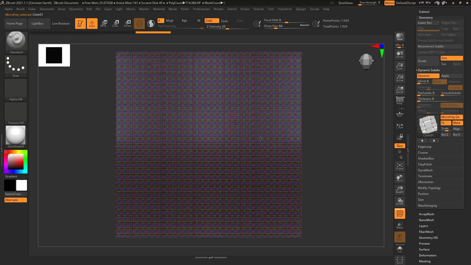 ZBrush 2021 – Creating Detailed Meshes with MicroPoly ZBrush 2021 – Creating Detailed Meshes with MicroPoly