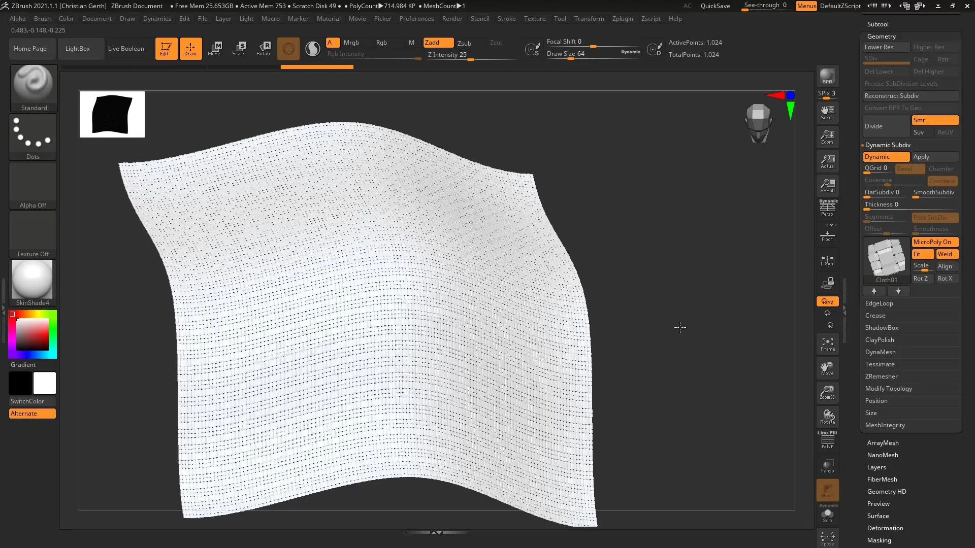 ZBrush 2021 – Creating Detailed Meshes with MicroPoly ZBrush 2021 - Creating Detailed Meshes with MicroPoly