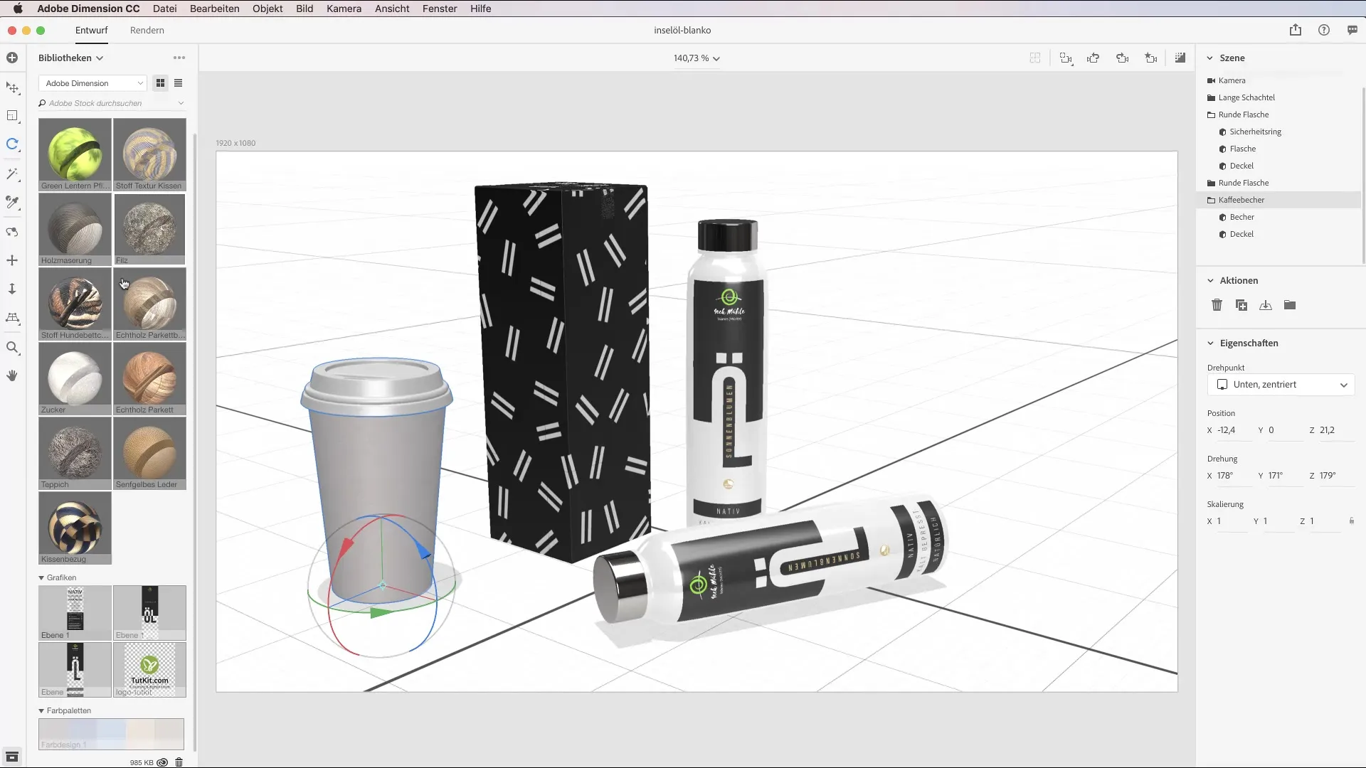 Effectively placing graphics and logos on 3D models Effectively placing graphics and logos on 3D models