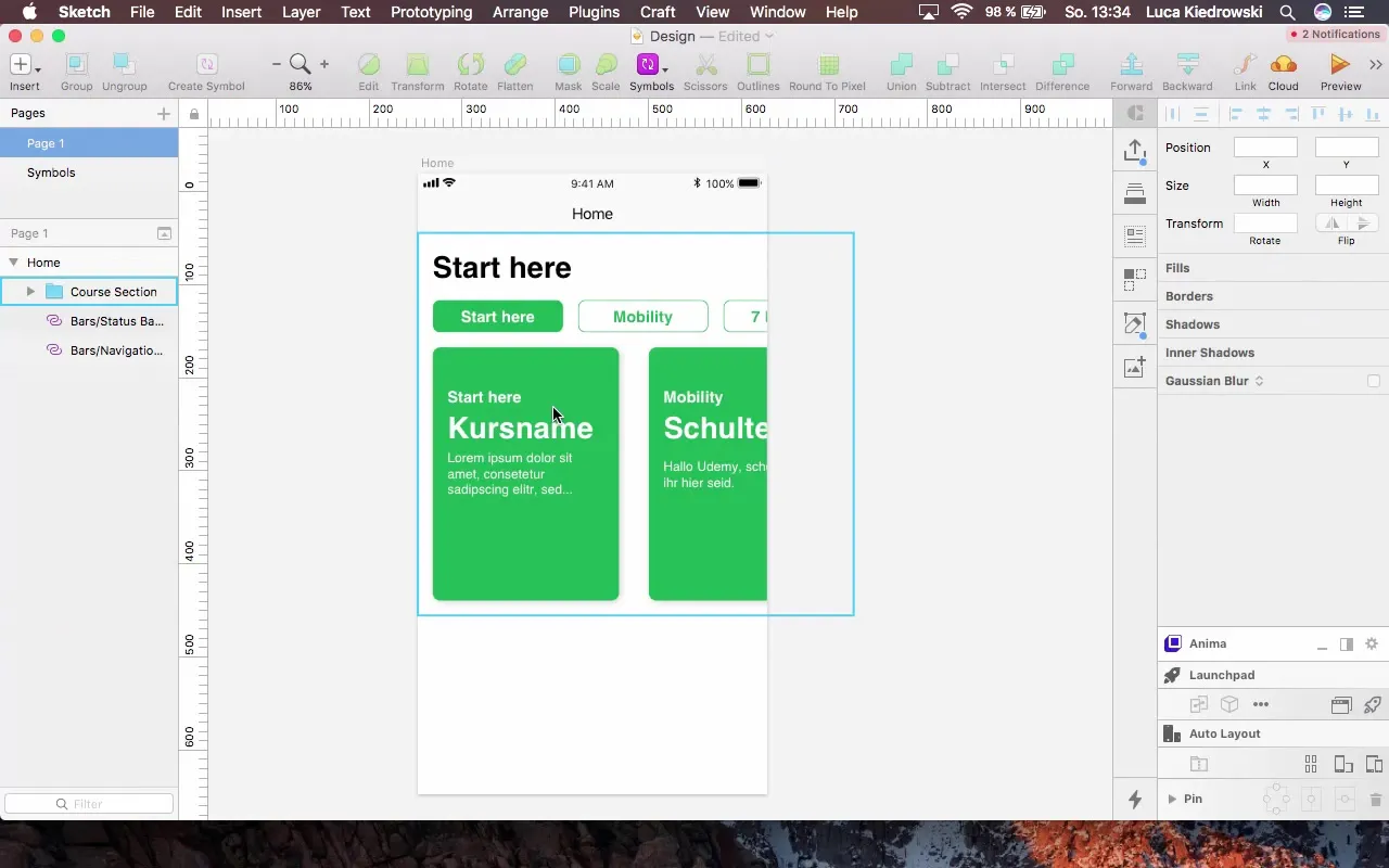Utiliser efficacement les groupes et les styles de texte dans Sketch