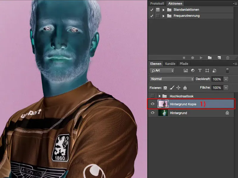 Atsilieka ir stiliai su „Photoshop“ - aukšto kontrasto išvaizda