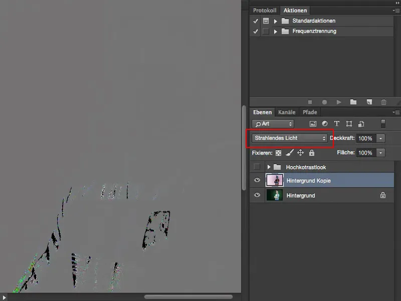 Išvaizdos ir stiliai su „Photoshop“ - didelio kontrasto efektas
