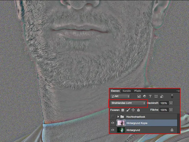 Išvaizda ir stiliai su „Photoshop“ - aukštas kontrasto efektas