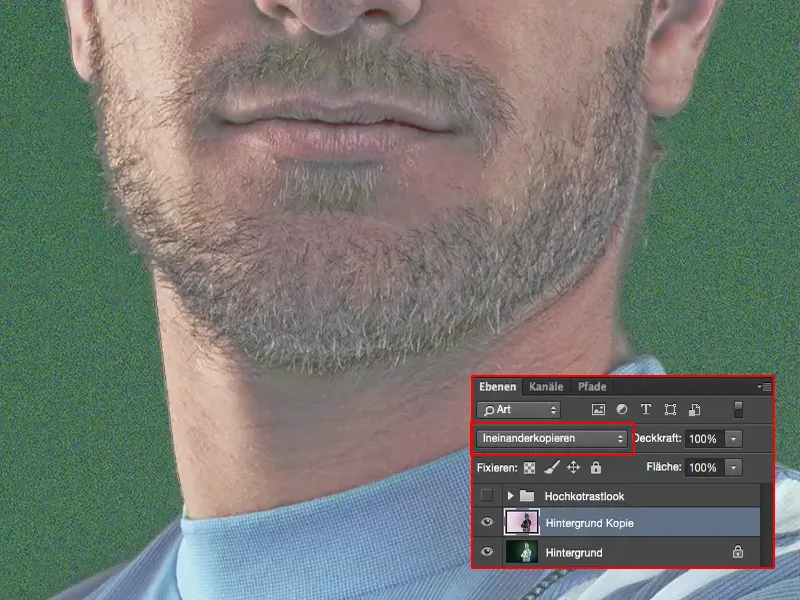 Looks & Styles su „Photoshop“ - Aukštos kontrasto spalvų derinys
