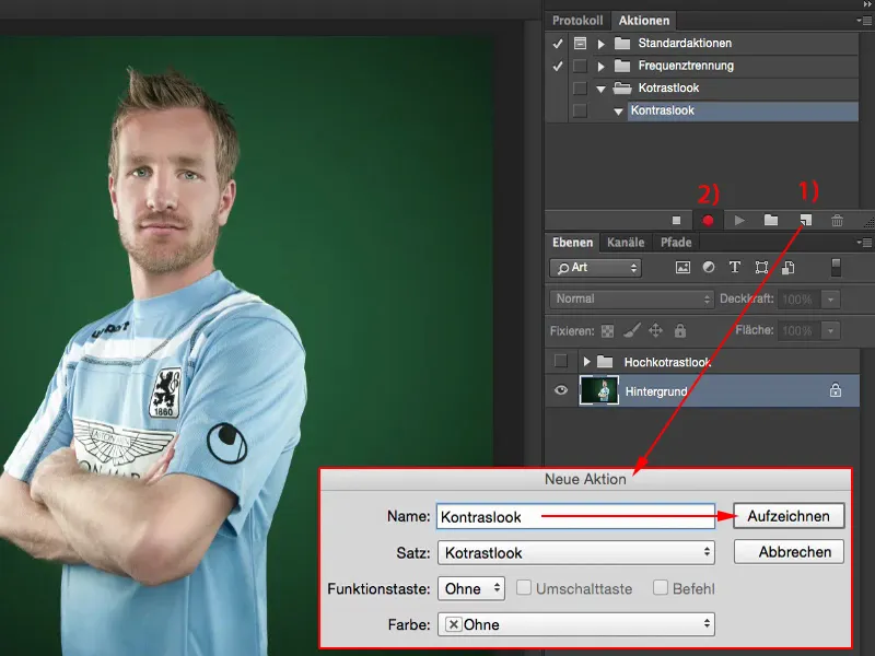 Pogėbis ir stilis su „Photoshop“ - aukšto kontrasto efektas