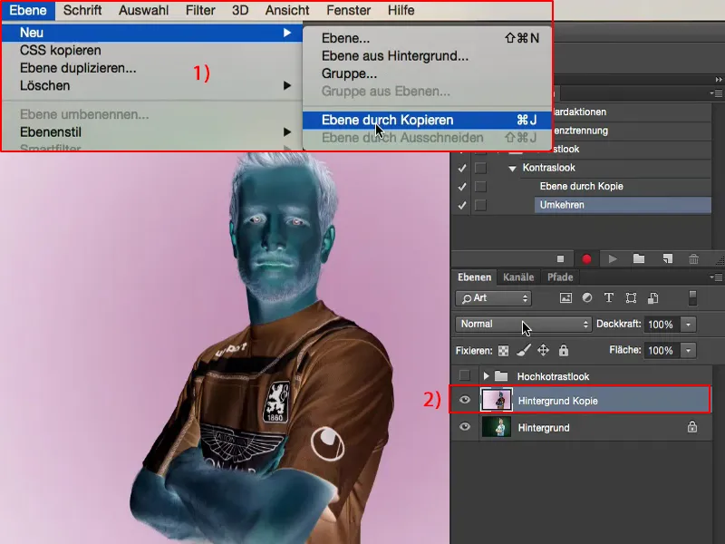 Spausdinti ir stiliai su „Photoshop“ - aukštas-kontrasto išvaizda.
