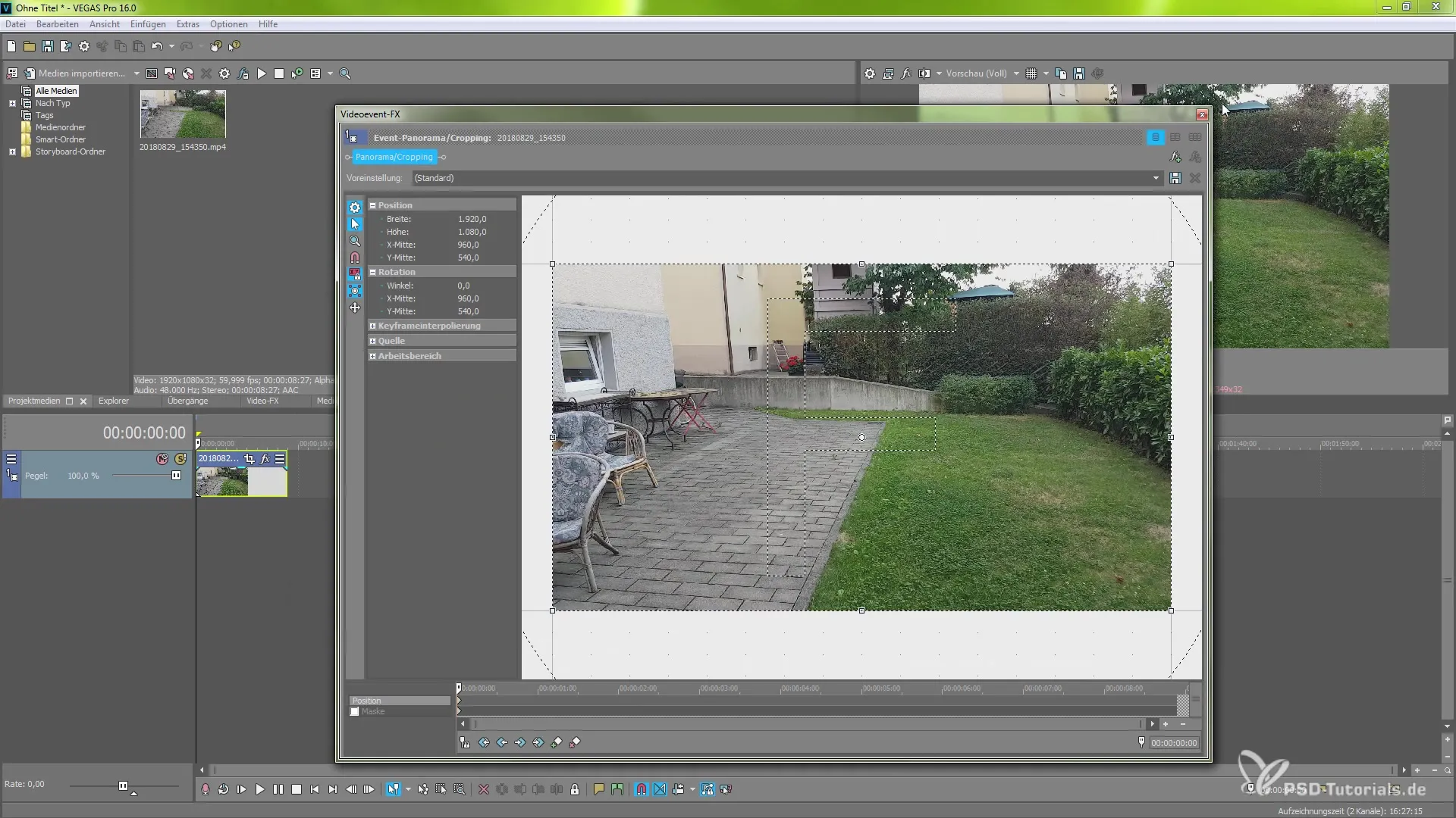 Billedstabilisering i VEGAS Pro 16 for perfekte videoer Billedstabilisering i VEGAS Pro 16 til perfekte videoer
