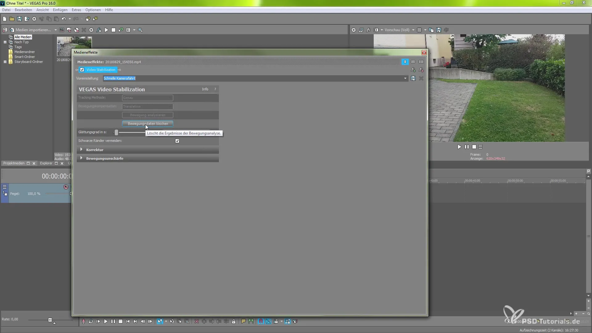 Billedstabilisering i VEGAS Pro 16 for perfekte videoer Billedstabilisering i VEGAS Pro 16 for perfekte videoer