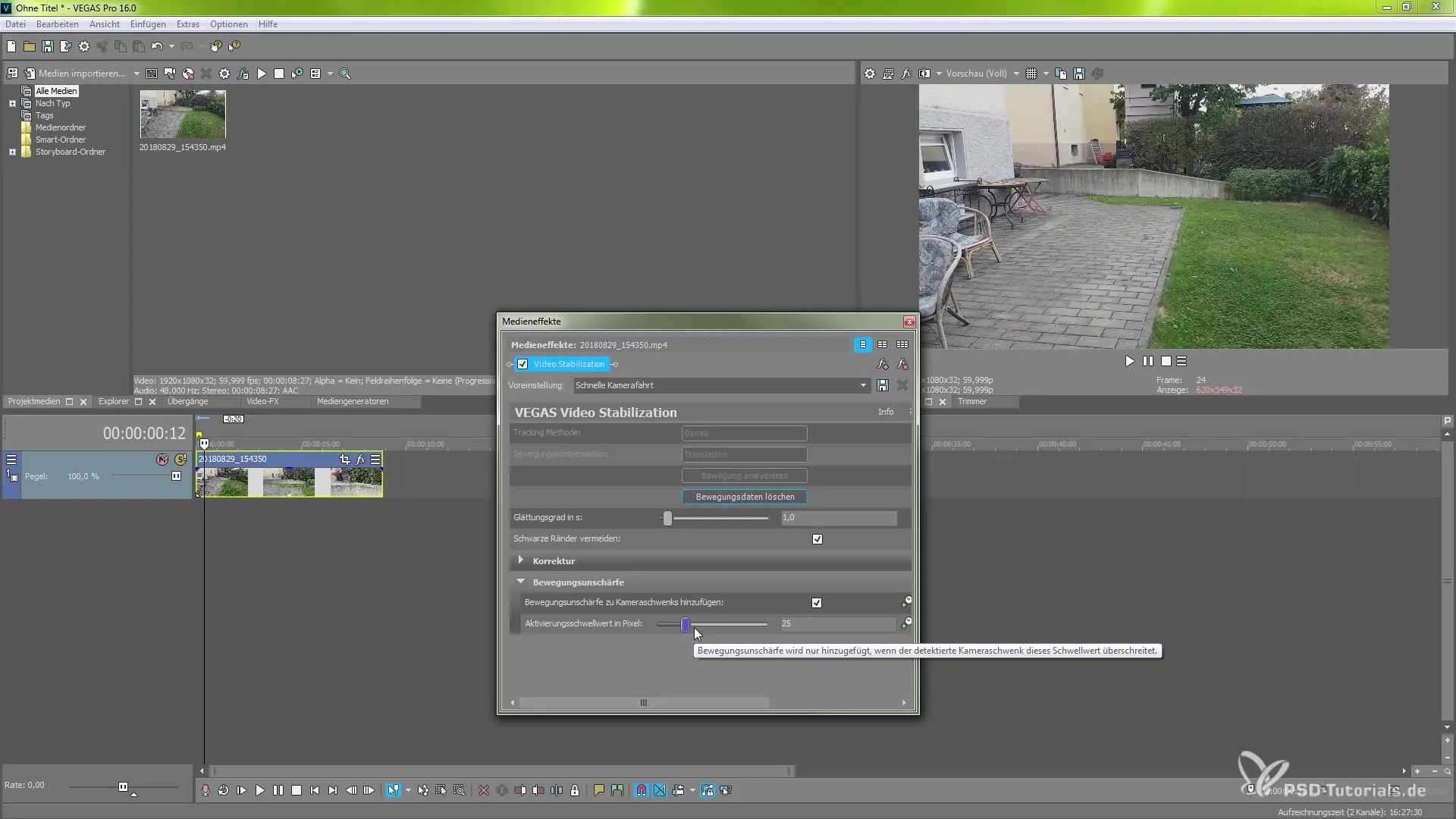 Billedstabilisering i VEGAS Pro 16 for perfekte videoer Billedstabilisering i VEGAS Pro 16 til perfekte videoer