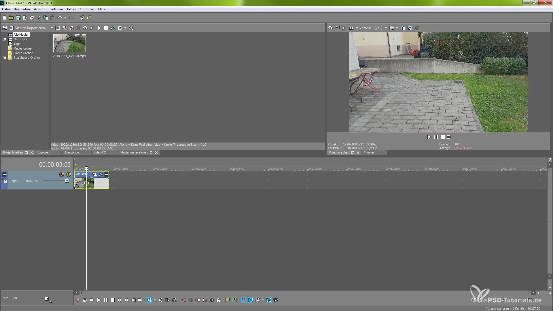 Billedstabilisering i VEGAS Pro 16 for perfekte videoer Billedstabilisering i VEGAS Pro 16 til perfekte videoer